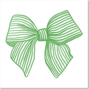Coquette Kelly Green Bow Posters and Art